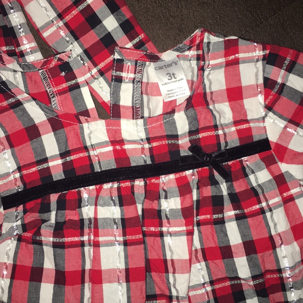 Twin girls’ set of 2 Carters long sleeve Shirts 3t - Picture 3 of 3